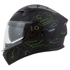 Full face helmet CASSIDA INTEGRAL 3.0 HACK matt black /green S