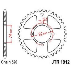 Ketten Rad JT JTR 1912-42 42T, 520