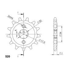 Ritzel SUPERSPROX CST-266:13 13T, 520