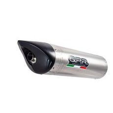 Slip-on exhaust GPR TIBURON H.156.TIBTO Brushed Titanium including removable db killer and link pipe