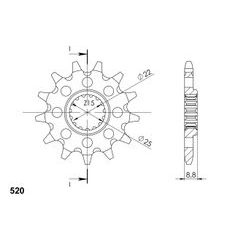 Ritzel SUPERSPROX CST-1901:15 15T, 520