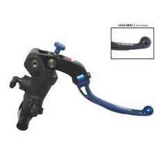 Radial brake master cylinder ACCOSSATO 19 x 20 with folding lever,blue