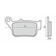 Bremsbeläge RMS 225103270 organic