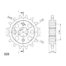 Ritzel SUPERSPROX CST-294:15 15T, 525