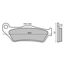 Bremsbeläge RMS 225100430 organic