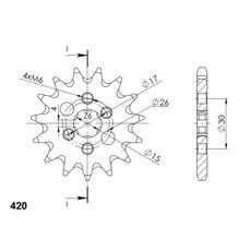 Ritzel SUPERSPROX CST-252:13 13T, 420