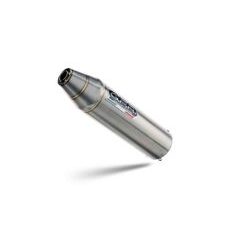 Slip-on exhaust GPR DEEPTONE ATV PO.5.4.DEATVCURV Brushed Stainless steel including removable db killer and link pipe