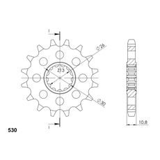 Ritzel SUPERSPROX CST-579:15 15T, 530