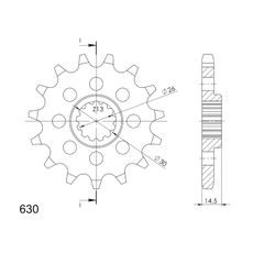 Ritzel SUPERSPROX CST-335:15 15T, 630