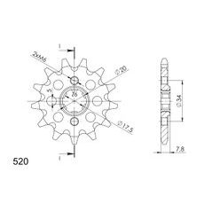 Ritzel SUPERSPROX CST-327:15 15T, 520