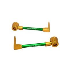 Lever guard ACCOSSATO with green hose and joint right + left, aluminium