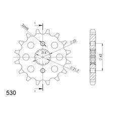 Ritzel SUPERSPROX CST-513:17 17T, 530