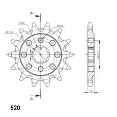 Ritzel SUPERSPROX CST-327:14 14T, 520