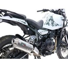 Slip-on exhaust GPR DUNE TRIOVALE TITANIO ROY.15.DUNE Titan including removable db killer and link pipe