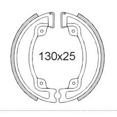 Bremsbacken RMS 225120401 hinten