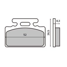 Bremsbeläge RMS 225103440 organic
