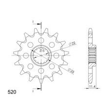 Ritzel SUPERSPROX CST-1902:15 15T, 520