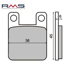 Bremsbeläge RMS 225100080 organic