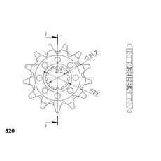 Ritzel SUPERSPROX CST-1565:14 14T, 520