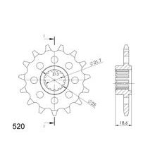 Ritzel SUPERSPROX CST-1538:15 15T, 520
