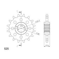 Ritzel SUPERSPROX CST-297:16 16T, 525