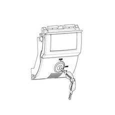 Verschlusssystem PREMIUM SHAD D1B59PMAR for SH58X/SH59X with PREMIUM SMART lock