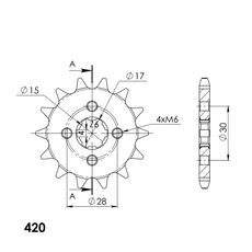 Ritzel SUPERSPROX CST-253:14 14T, 420