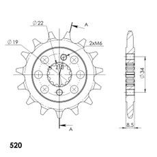 Ritzel SUPERSPROX CST-1403:15 15T, 520