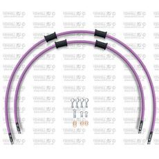 CROSSOVER Front brake hose kit Venhill POWERHOSEPLUS KAW-10023F-PU (2 Schläuche im Satz) Purple hoses, chromed fittings