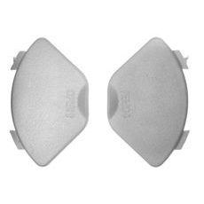 Visor and peak screw cups CASSIDA TOUR weiß Paar