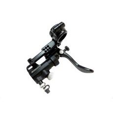 Thumb brake master cylinder ACCOSSATO piston diam. 10.5 mm with bent lever and bracket included