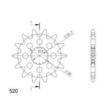 Ritzel SUPERSPROX CST-565:13 13T, 520