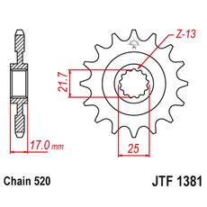 Ritzel JT JTF 1381-15 15T, 520