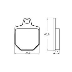Bremsbeläge ACCOSSATO AGPA136 EV1