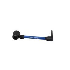 Lever guard ACCOSSATO with blue hose and joint right, aluminium