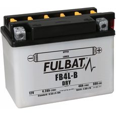 Konventionelle Motorradbatterie (mit Säurepackung) FULBAT FB4L-B (YB4L-B) Acid pack included