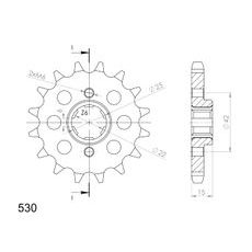 Ritzel SUPERSPROX CST-292:16 16T, 530