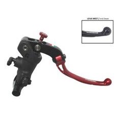 Radial brake master cylinder ACCOSSATO 19 x 19 with folding lever,red