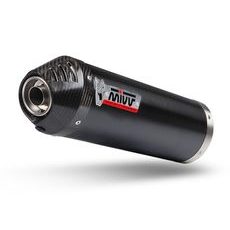 Auspuffendstück MIVV OVAL O.008.LVC Steel black / Carbon cap