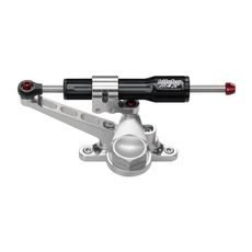 Steering damper kit BITUBO over tank mounting with Black shock absorber