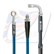 Bremsschläuche hinten Venhill K02-2-032/P-TB Translucent Blue