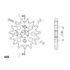 Ritzel SUPERSPROX CST-274:13 13T, 428