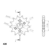 Ritzel SUPERSPROX CST-277:14 14T, 428