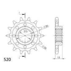 Ritzel SUPERSPROX CST-1404:15 15T, 520