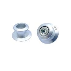 Aluminium bobbins LV8 DIAVOL E201/06100A M6x1 silber