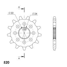 Ritzel SUPERSPROX CST-394:13 13T, 520