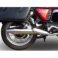 Slip-on exhaust GPR VINTACONE BMW.88.VIC Brushed Stainless steel including removable db killer and link pipe