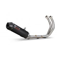 Auspuff komplett 2x1 MIVV OVAL Y.053.L3C Carbon / Carbondeckel small