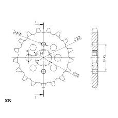 Ritzel SUPERSPROX CST-278:16 16T, 530