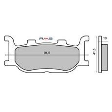 Bremsbeläge RMS 225100410 organic
